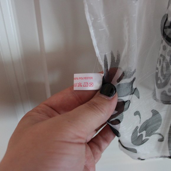 Vintage Hanmei Italia Sheer Floral Scarf - Picture 3 of 4